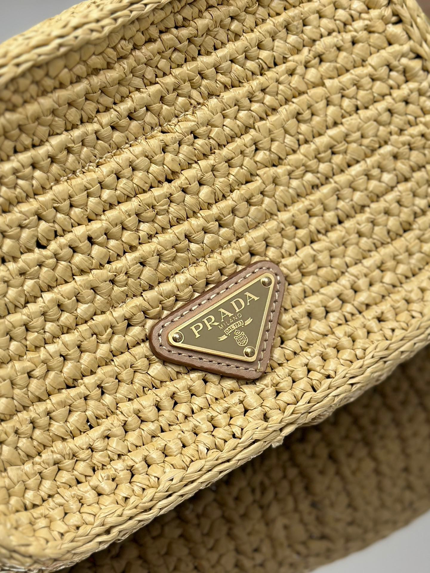 Pra*a crochet Pra*a brique bag color natural