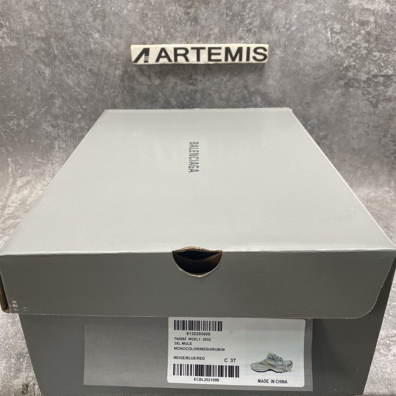 Balenciga 3XL Mule Sneakers in Multicolor