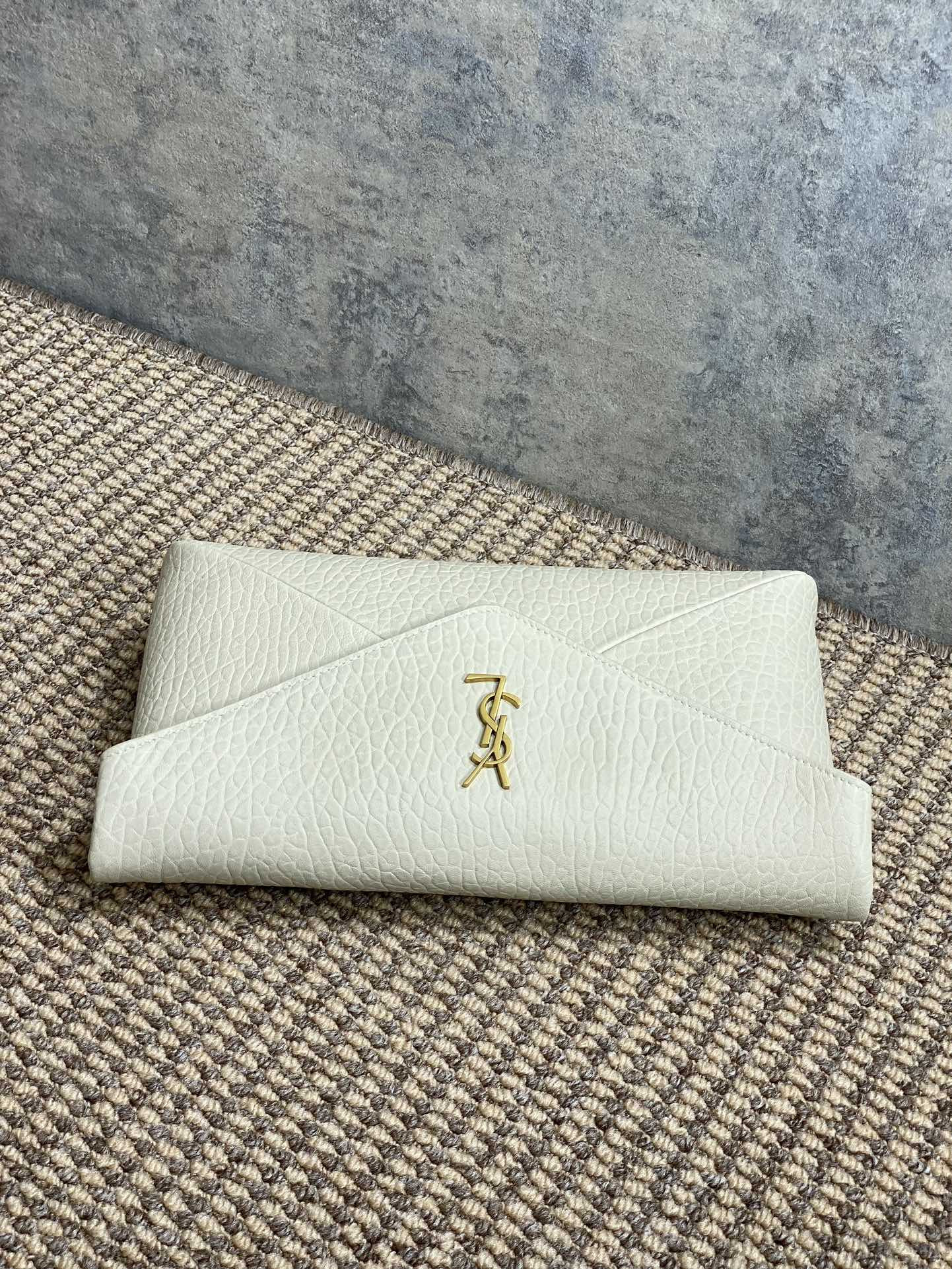 Y*L cassandre large envelope pouch in lambskin 29.5x18x4.5cm