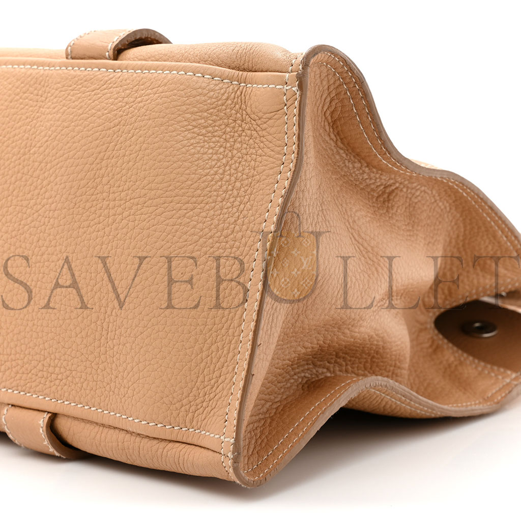 Pra*a vitello daino shoulder bag sughero (36*25*15cm)