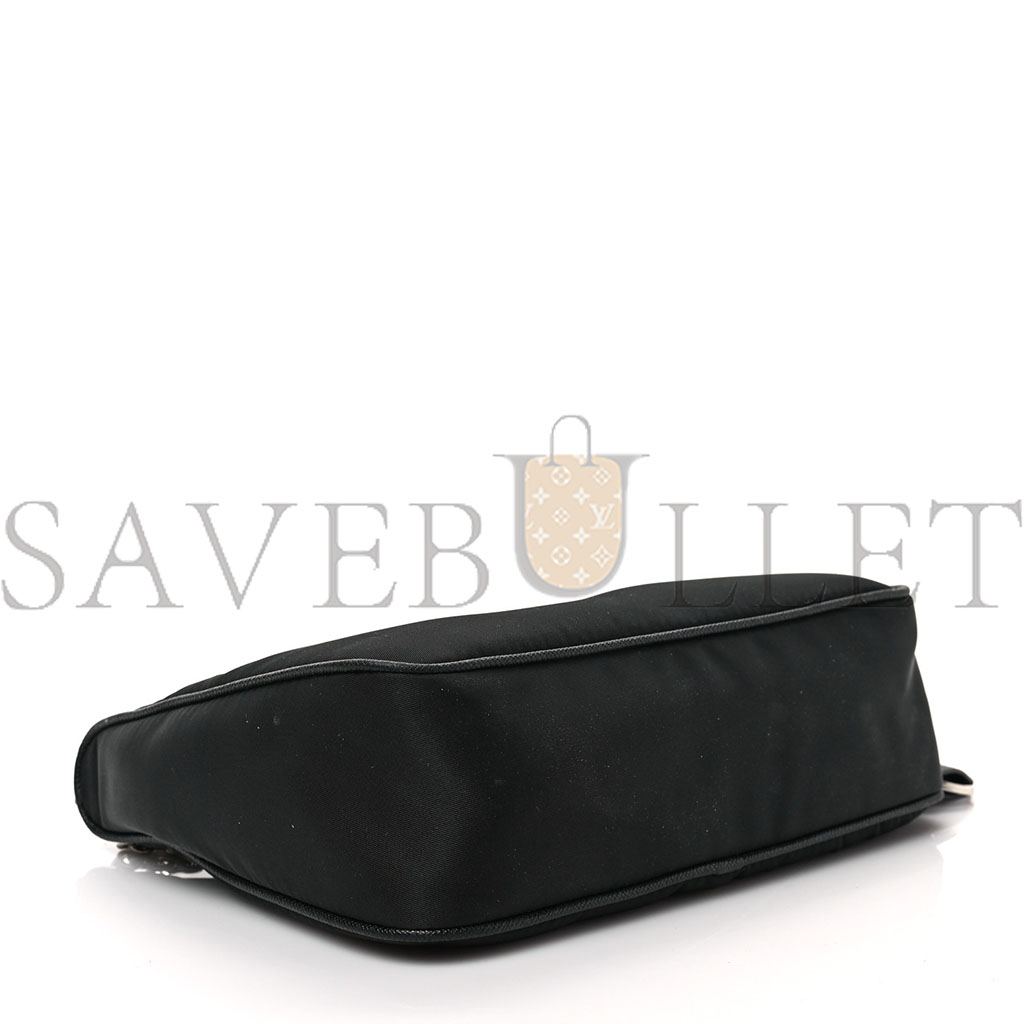 Pra*a nylon re-edition 2005 shoulder bag black (22*11*6cm)