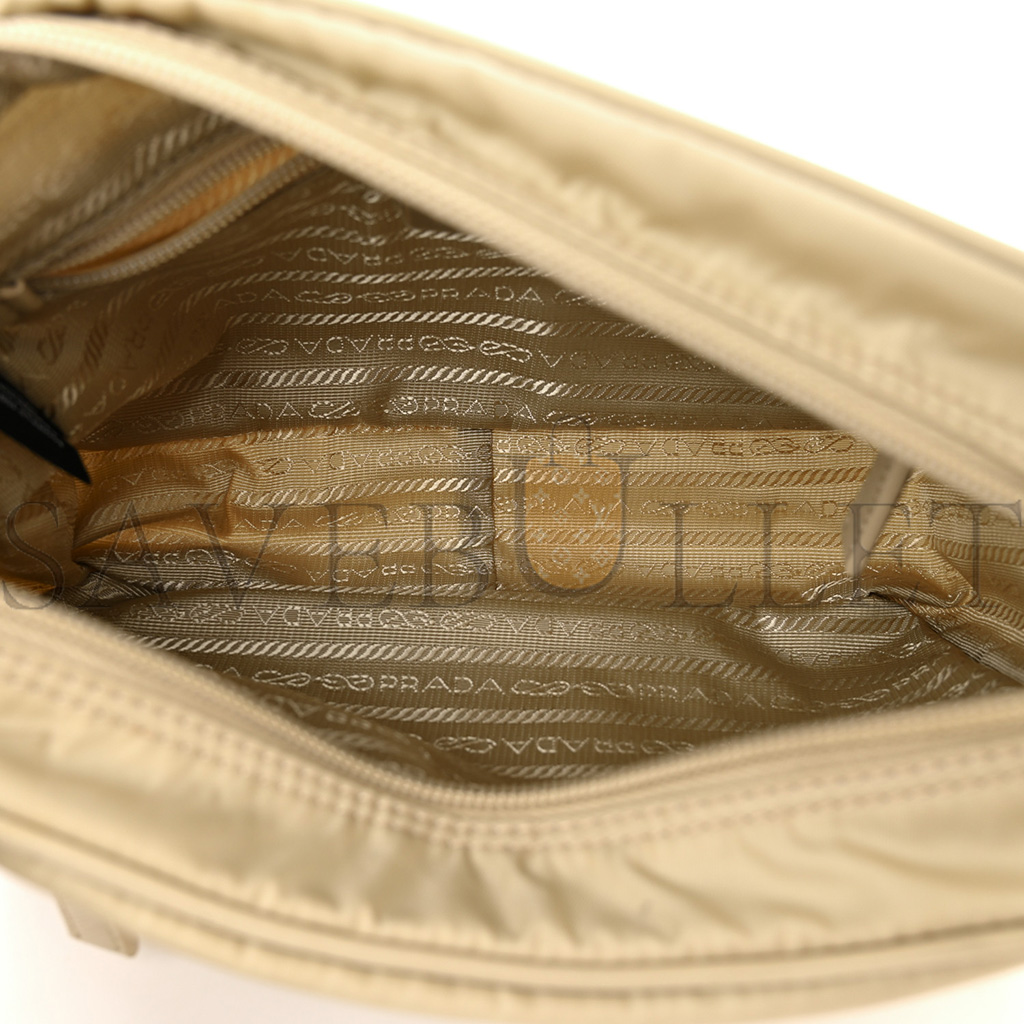 Pra*a nylon re-edition shoulder bag deserto (23*15*6cm)