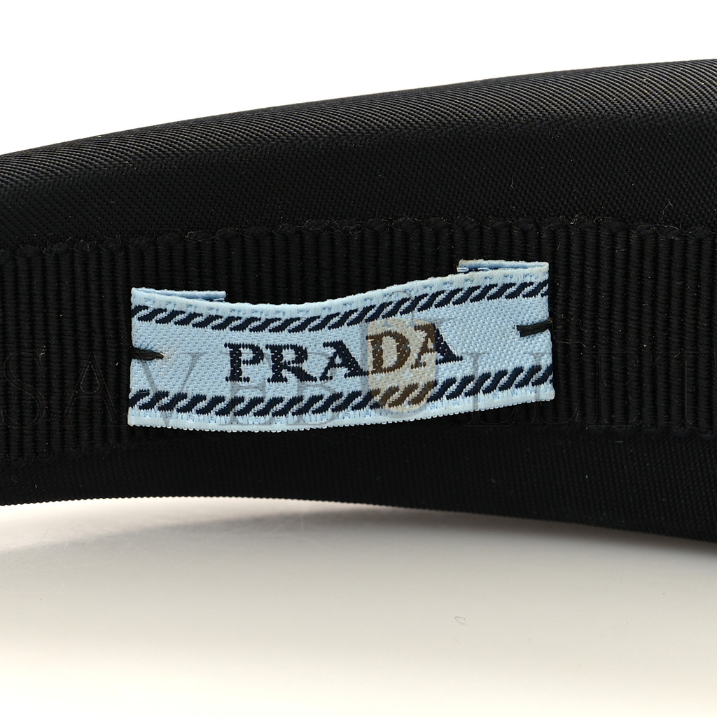 Pra*a nylon re-nylon headband black