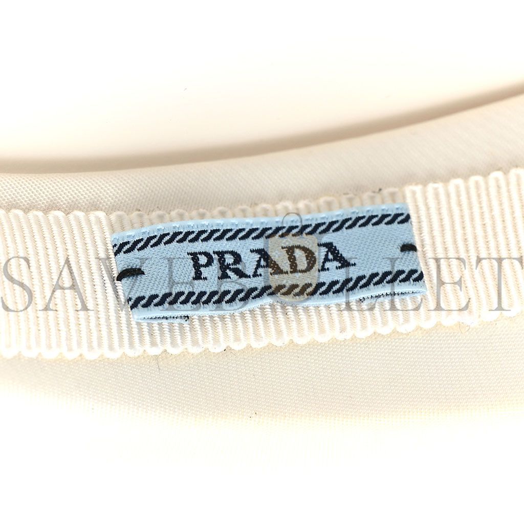 Pra*a nylon re-nylon headband white