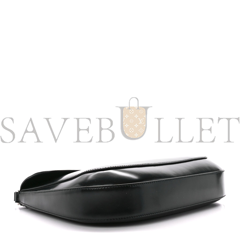 Pra*a spazzolato cleo flap shoulder bag black (22*17*3cm)