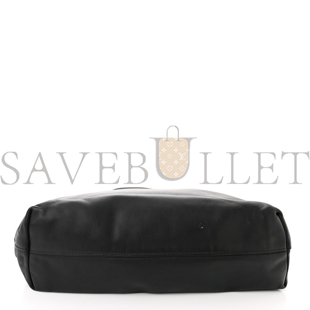 Pra*a soft calf shopping tote black (36*33*11cm)