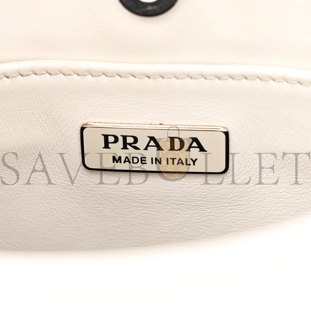 Pra*a spazzolato cleo shoulder bag white (27*18*5cm)