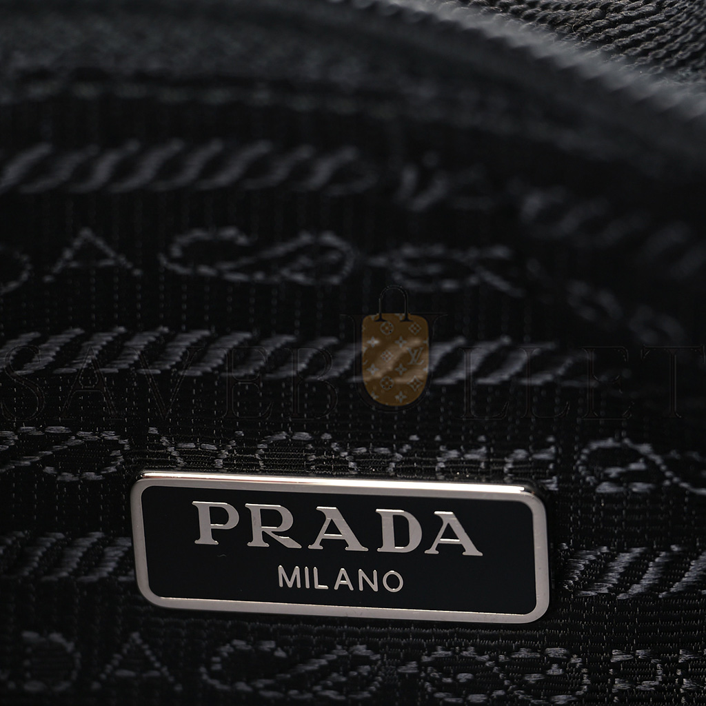 Pra*a tessuto nylon mini re-edition 2000 bag black (22*13*5cm)