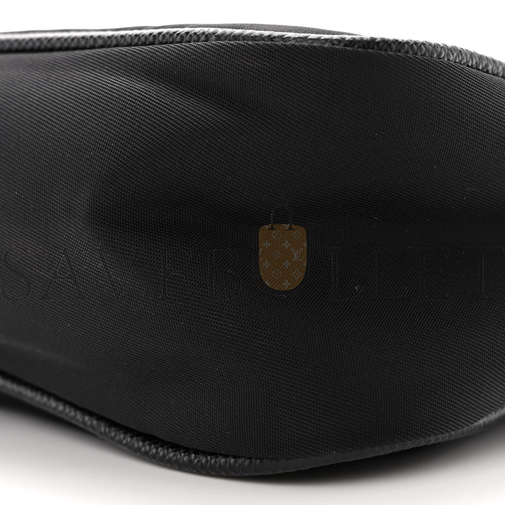 Pra*a tessuto nylon saffiano mini re-edition 2005 bag black (22*16*6cm)