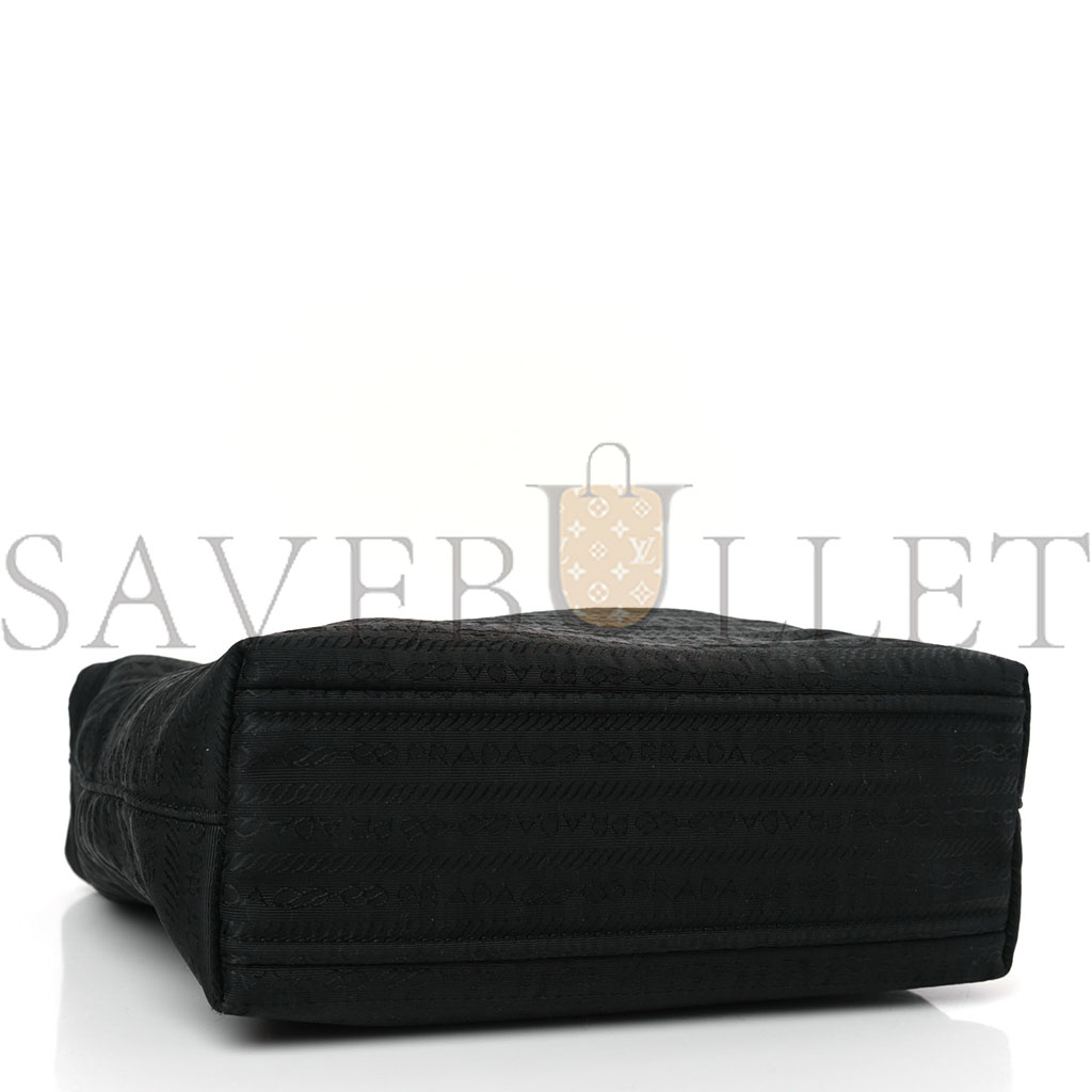 Pra*a tessuto nylon jacquard tote black (22*20*8cm)