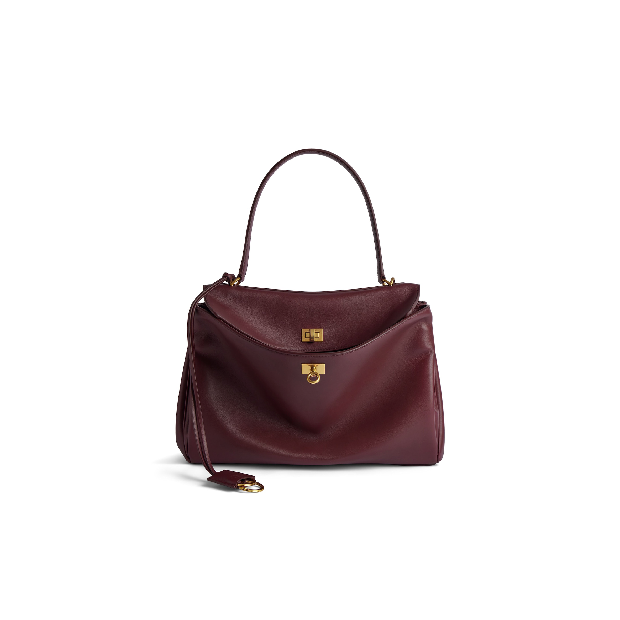 Ba*len*cia*ga women''s rodeo medium handbag in burgundy 7897722aa4v6034 (35*23.3*10.9cm)