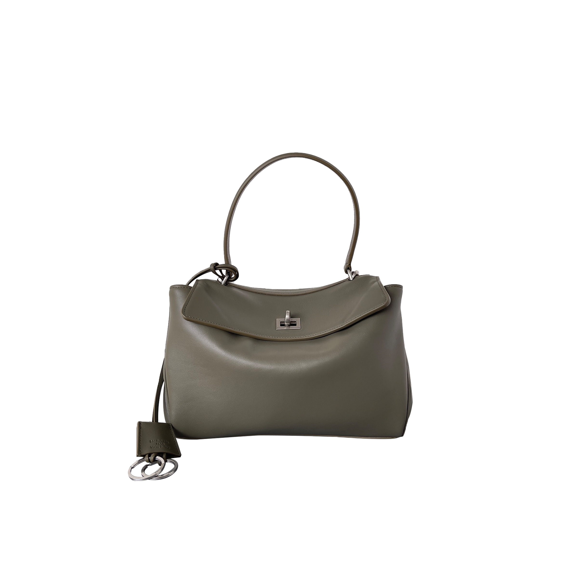 Ba*len*cia*ga women''s rodeo small handbag in khaki 7954562aa4u3504 (28.9*20*9.9cm)
