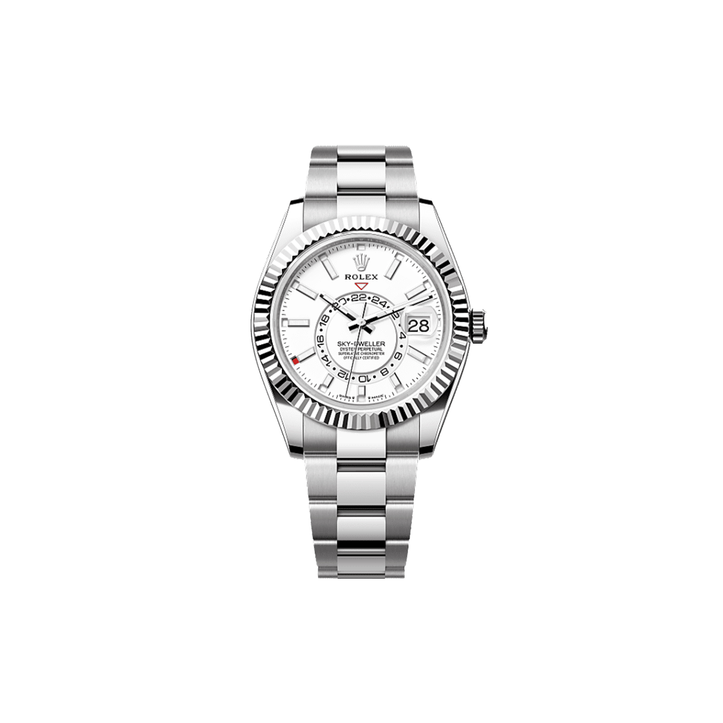 R*l*x sky-dweller oyster, 42 mm, oystersteel and white gold watch 336934