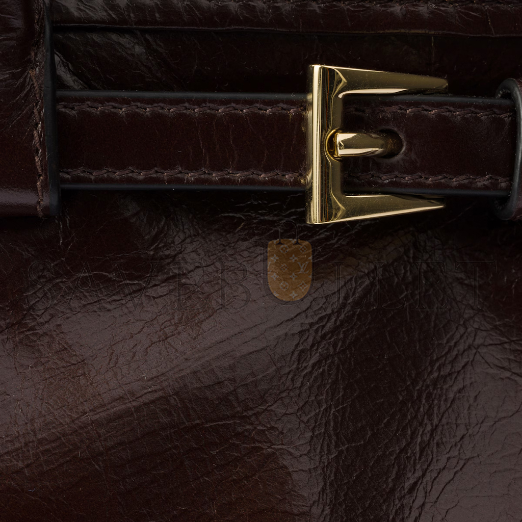 Pra*a bonnie medium leather handbag 1ba426 (32*15.5*12cm)