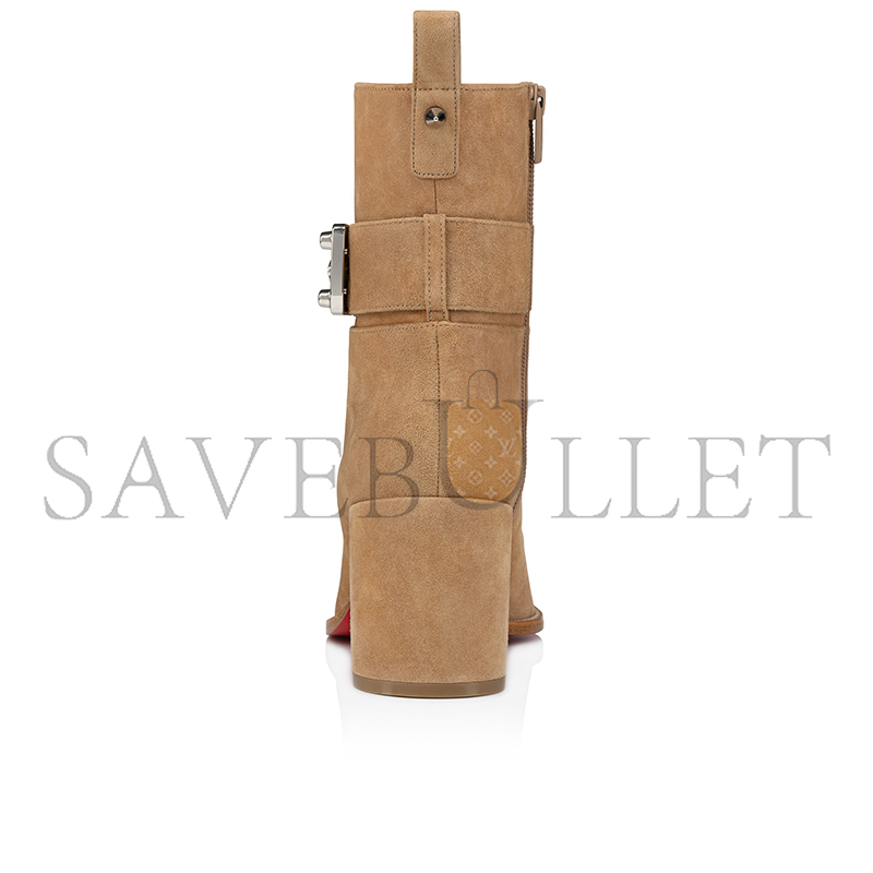 Ch**an louboutin booty lock 70 mm low boots-veau velours-lionne-women 1250326f486