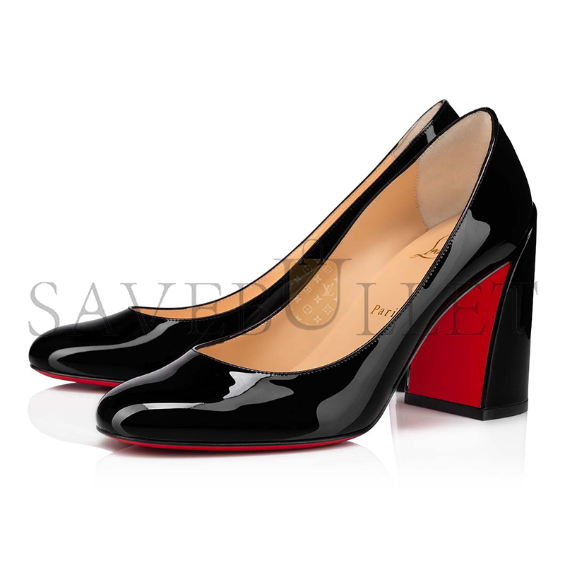 Ch**an louboutin miss sab 85 mm pumps-patent calf leather-black-women 3210568bk01