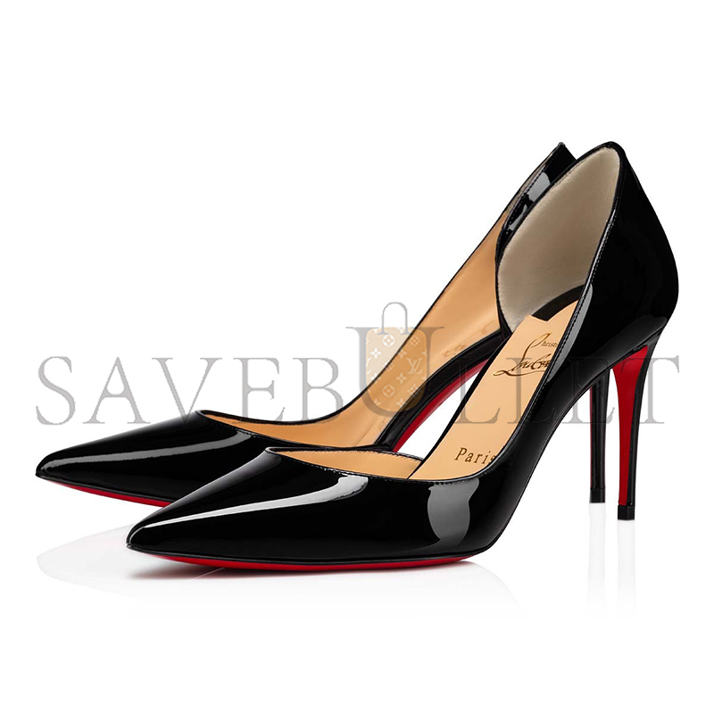 Ch**an louboutin iriza 85 mm pumps-patent calf leather-black-women 3210565bk01