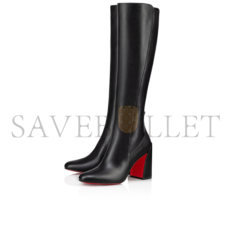 Ch**an louboutin jane botta 85 mm boots-calf leather and nappa leather-black-women 3240786bk01