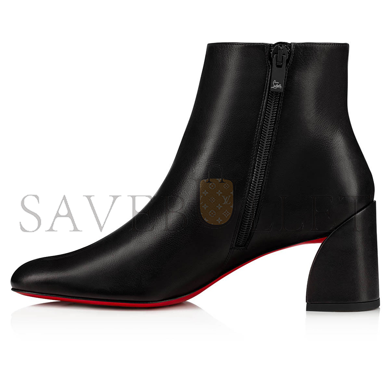 Ch**an louboutin turela 55 mm low boots-calf leather-black-women 1200607bk01