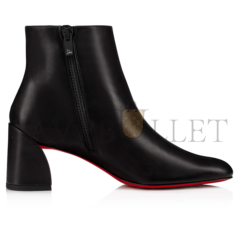 Ch**an louboutin turela 55 mm low boots-calf leather-black-women 1200607bk01
