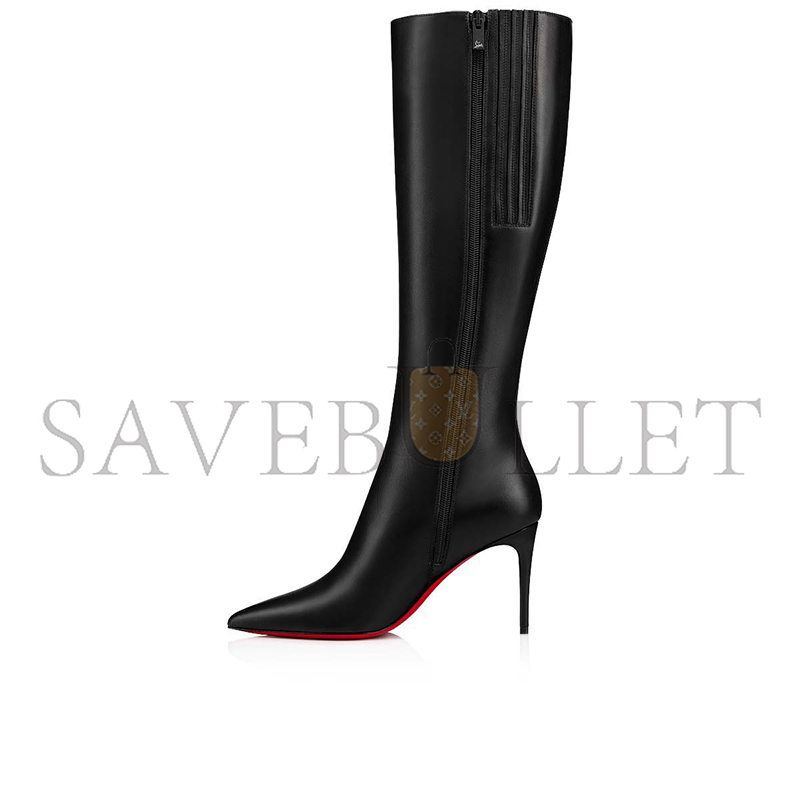 Ch**an louboutin kate botta 85 mm boots-calf leather-black-women 3211152bk01