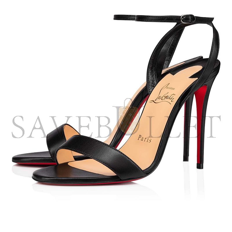 Ch**an louboutin loubigirl 100 mm strappy sandals-nappa leather-black-women 3210851bk01