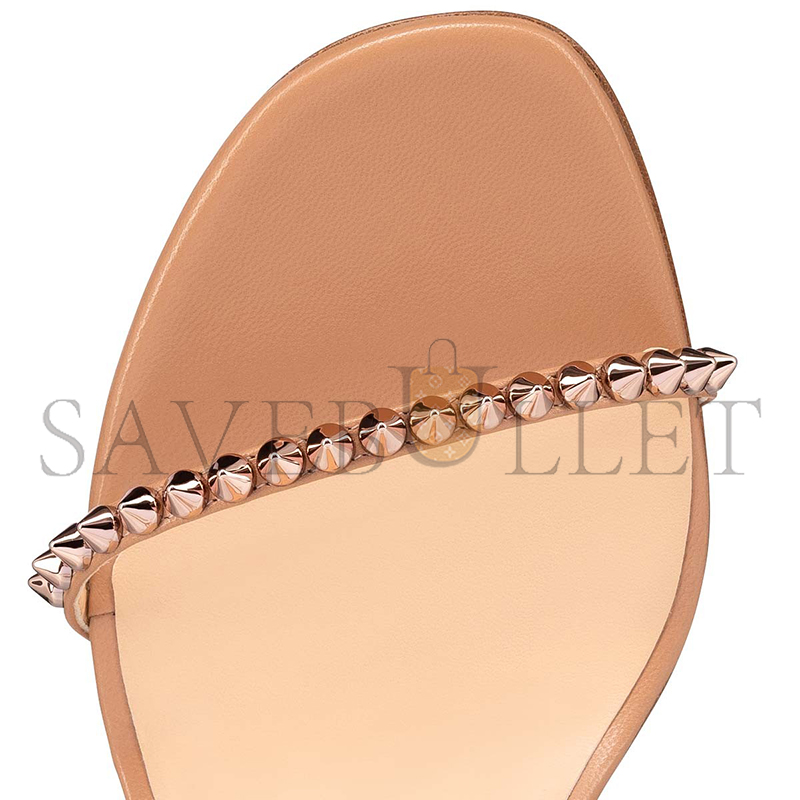 Ch**an louboutin so me 100 mm strappy sandals-kid leather and spikes-blush-women 1200129h424