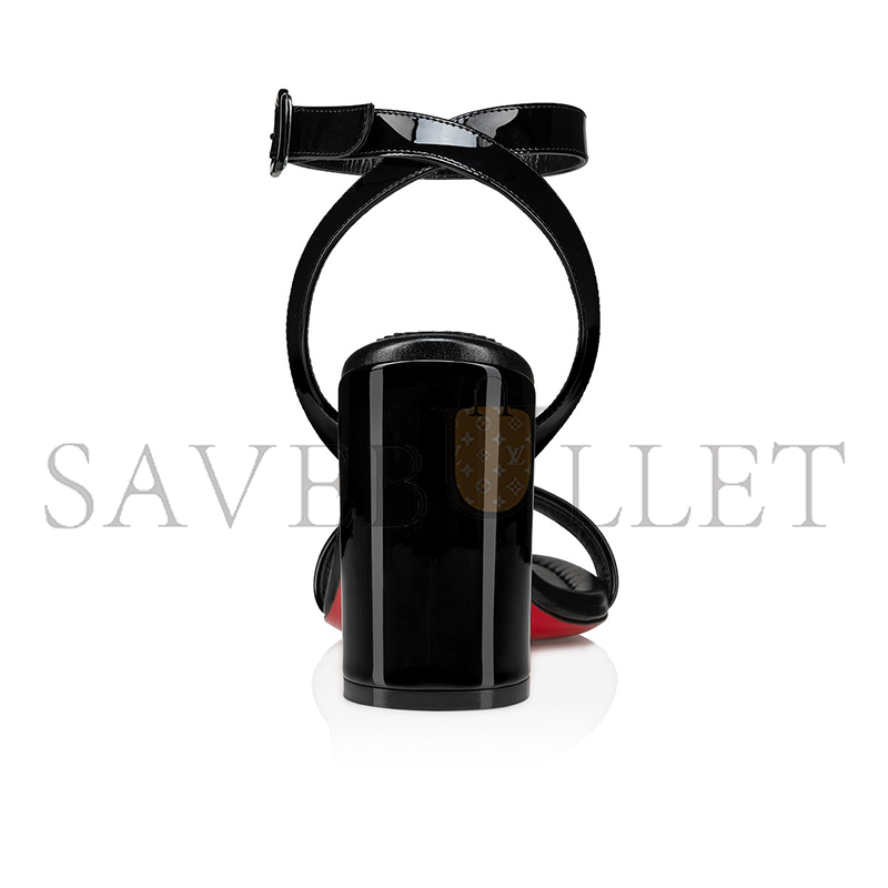 Ch**an louboutin miss sabina 85 mm strappy sandals-patent calf leather-black-women 3230530b439