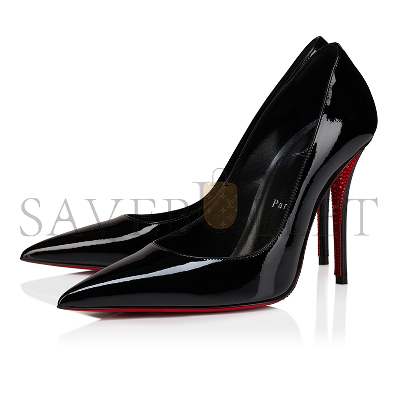 Ch**an louboutin miss z suola strass 100 mm pumps-patent calf leather-black-women 1250917b439