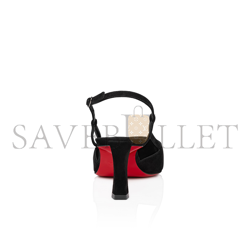 Ch**an louboutin condoroline 55 mm sling back pumps-veau velours-black-women 1250279b439