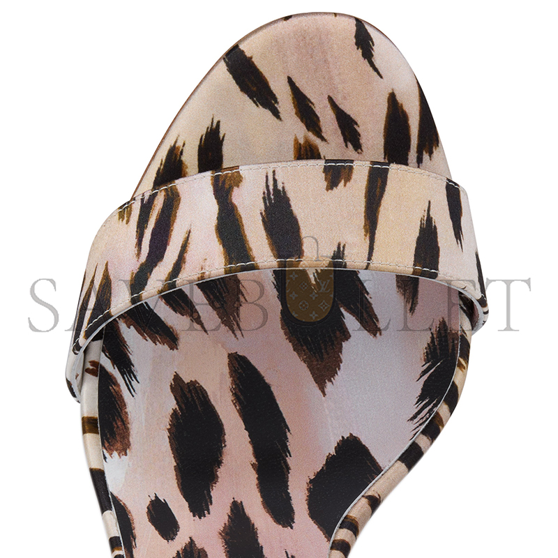 Ch**an louboutin sandale du desert 100 mm strappy sandals-gigi printed crepe satin-multicolor-women 12506489002