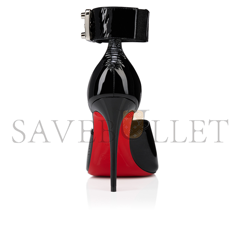 Ch**an louboutin lock me up sandal 100 mm strappy sandals-vog patent leather-black-women 1250105b439
