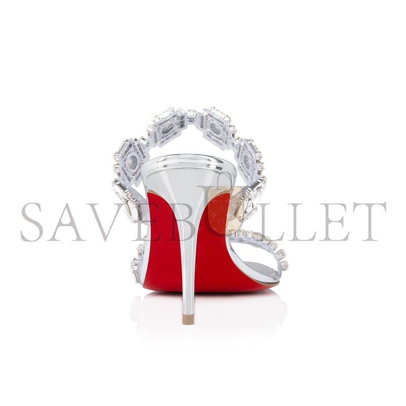 Ch**an louboutin just jewel 85 mm sandals-tpu and laminated calf leather-crystal-women 1250134s338