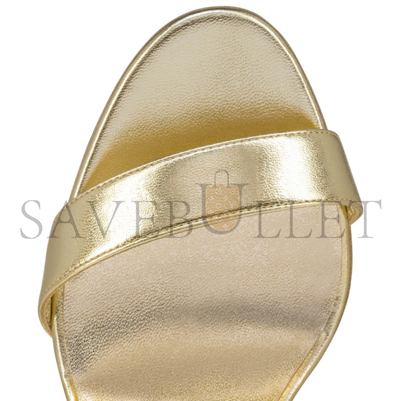 Ch**an louboutin loubigirl 85mm strappy sandals-leather-platine-women 1240041g306