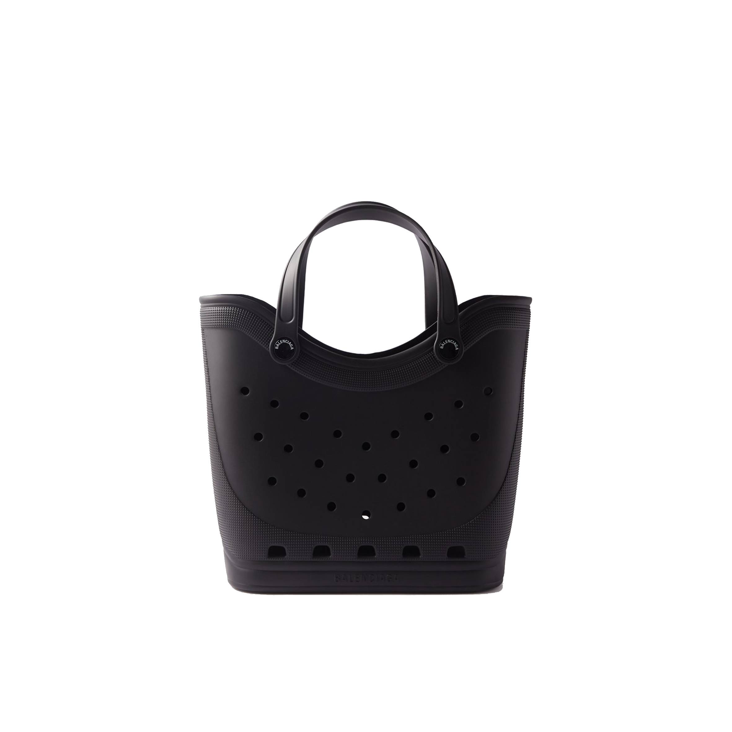 ba*len*cia*ga black x Cr*0*s rubber tote bag matchesfashion us (47.7*36.8*17.5cm)