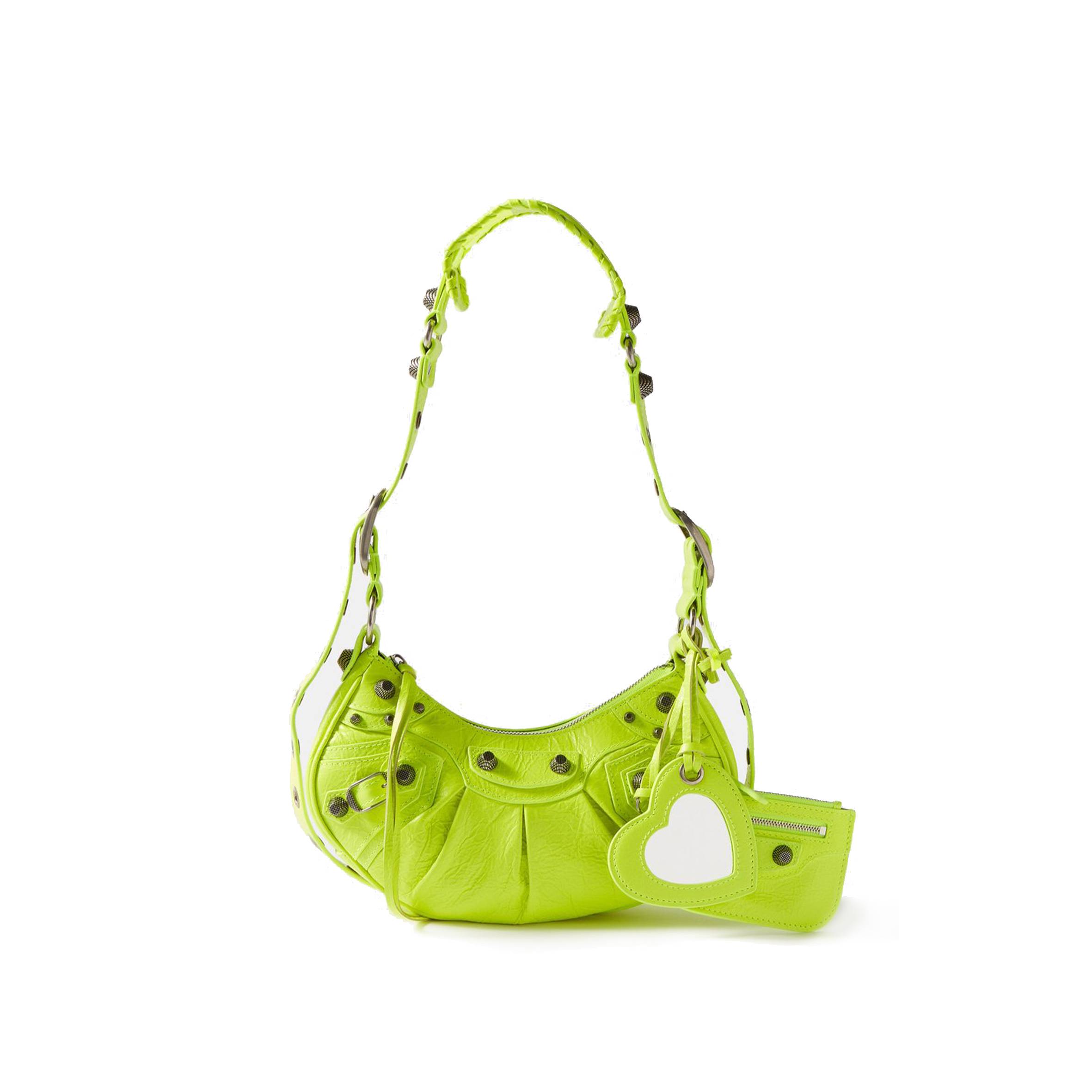 Ba*len*cia*ga green le cagole xs leather shoulder bag matchesfashion us (25.6*11.4*7.3cm)
