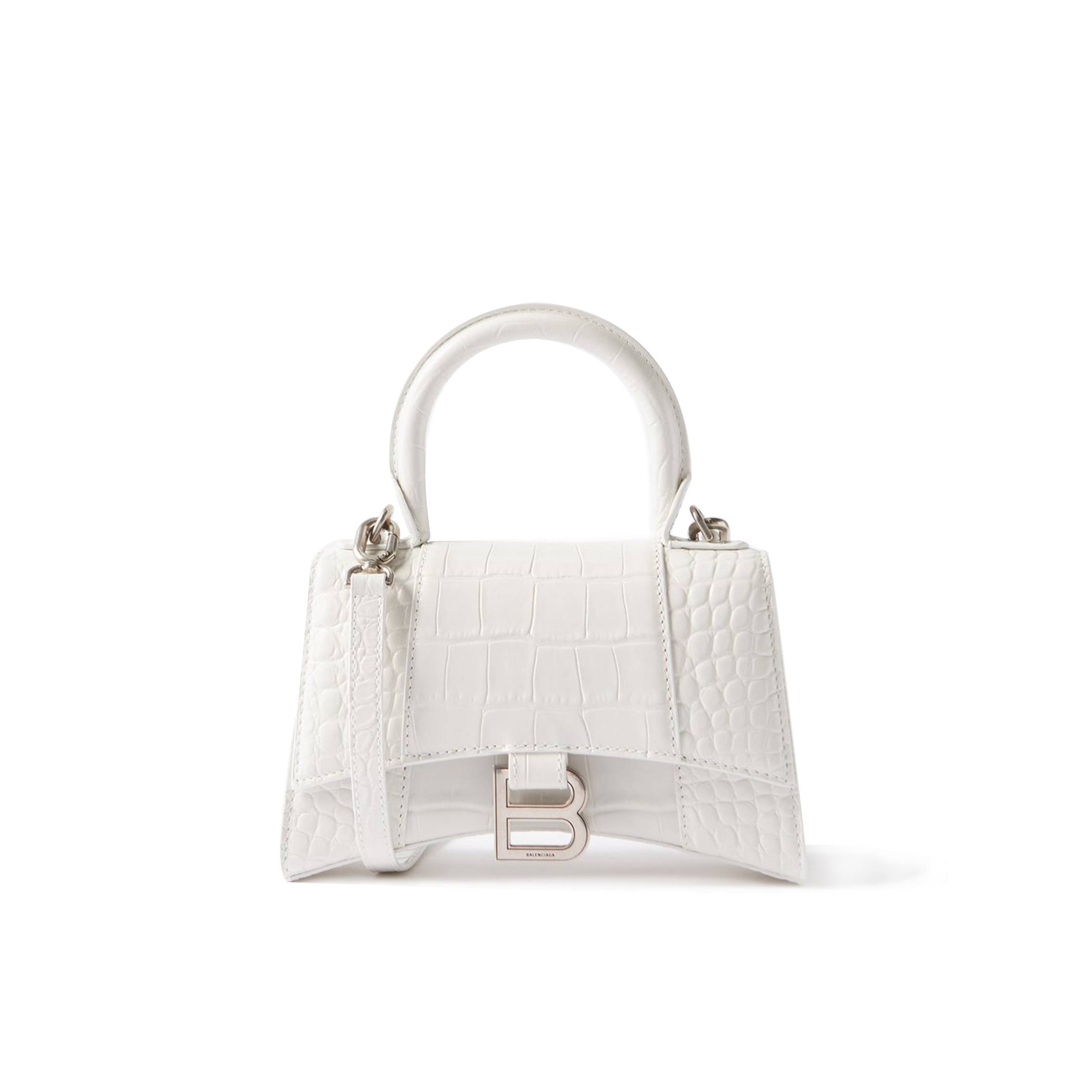 Ba*len*cia*ga white lady flap s crocodile-effect shoulder bag matchesfashion us (21.8*14.2*8.8cm)