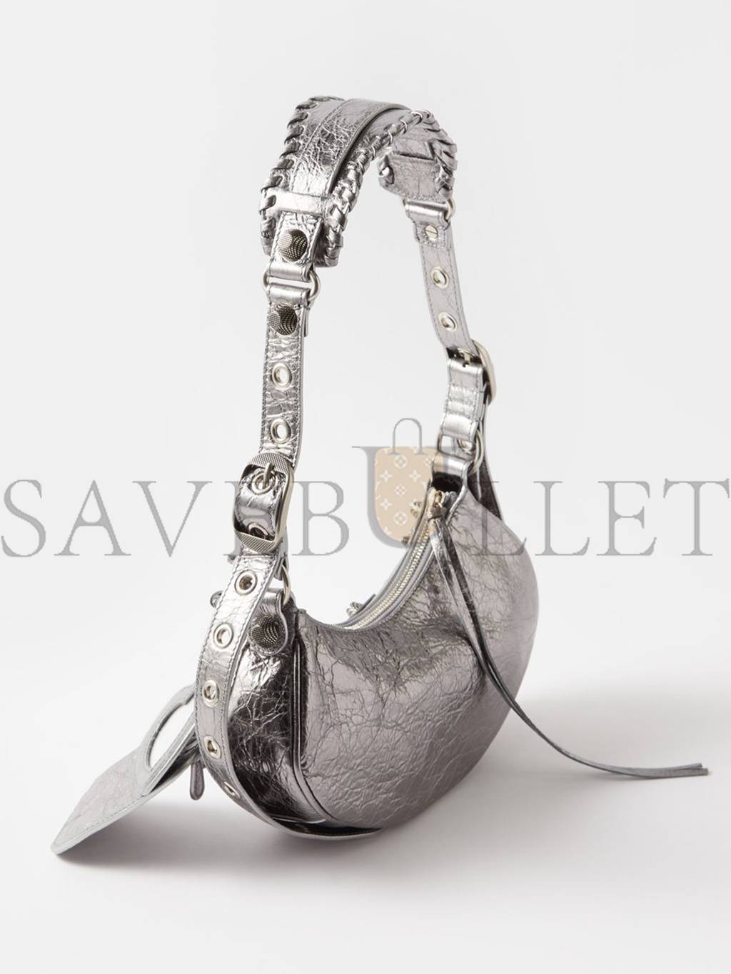 Ba*len*cia*ga silver le cagole xs leather shoulder bag matchesfashion us (26.5*11.4*7.3cm)