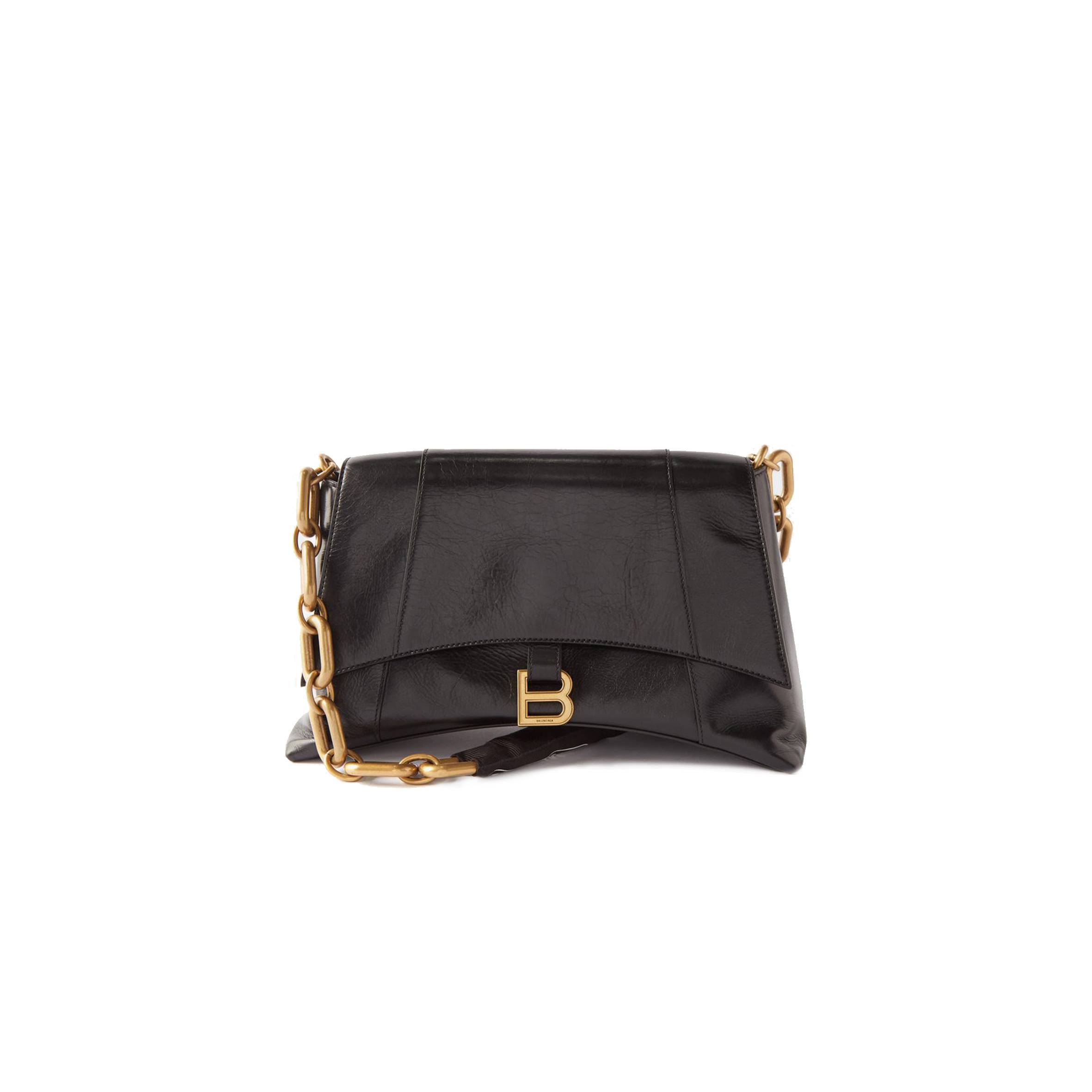 Ba*len*cia*ga black downtown m chain-handle leather shoulder bag matchesfashion us (33*20.3*14.5cm)