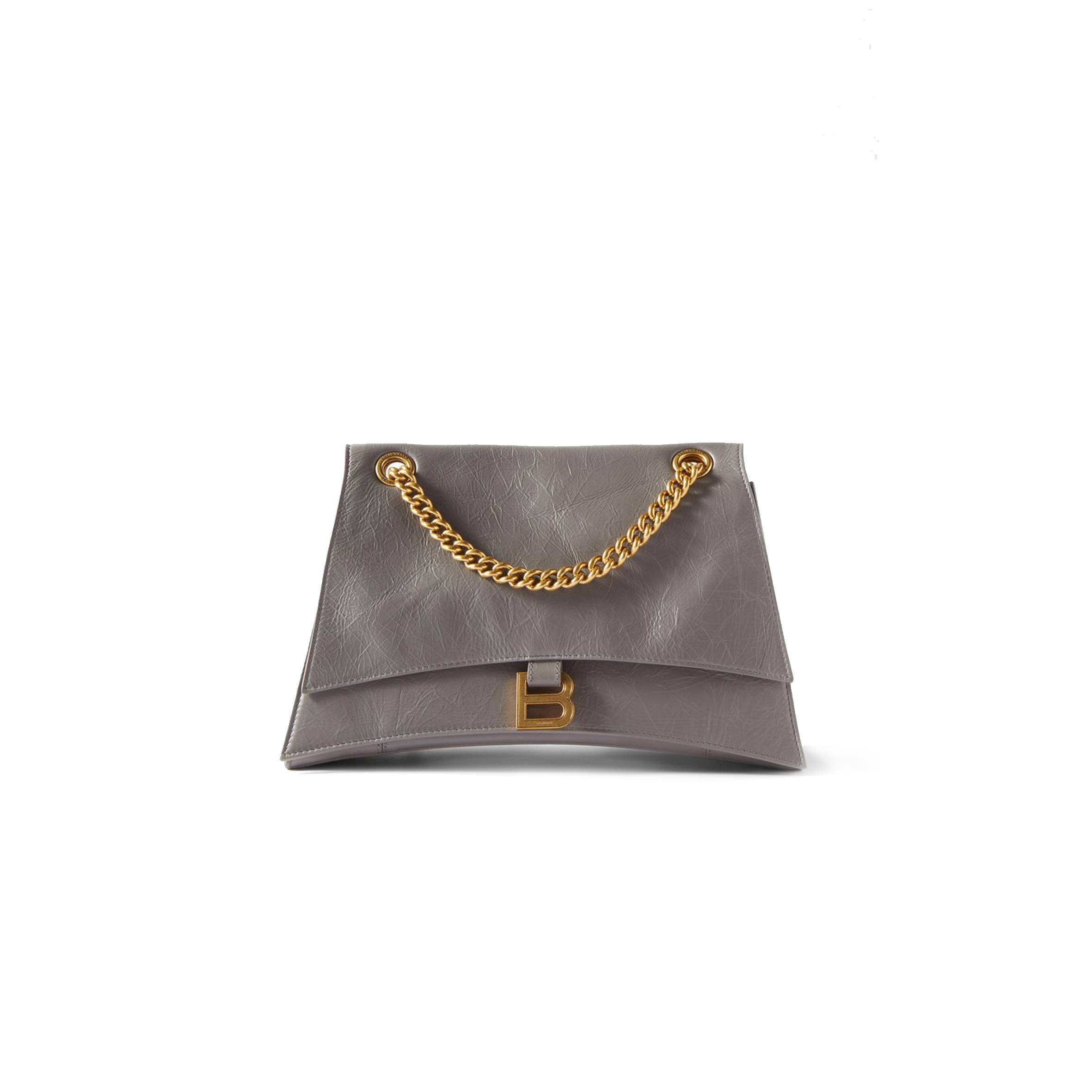 Ba*len*cia*ga grey crush medium creased-leather shoulder bag matchesfashion us (30.4*20.5*10.1cm)