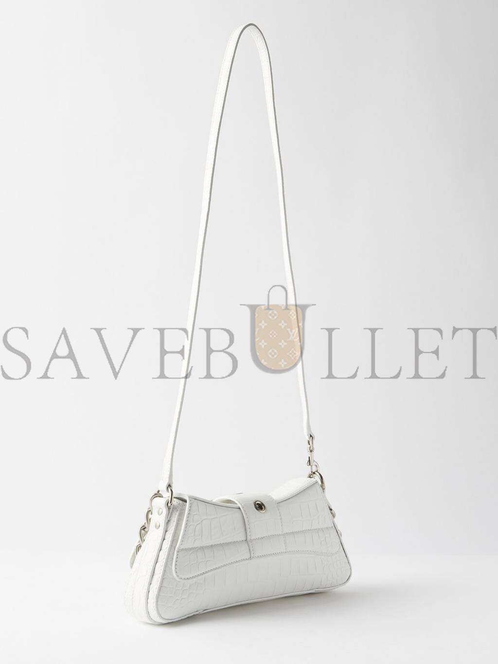 Ba*len*cia*ga white lindsay s leather shoulder bag matchesfashion us (34.7*15.2*6cm)