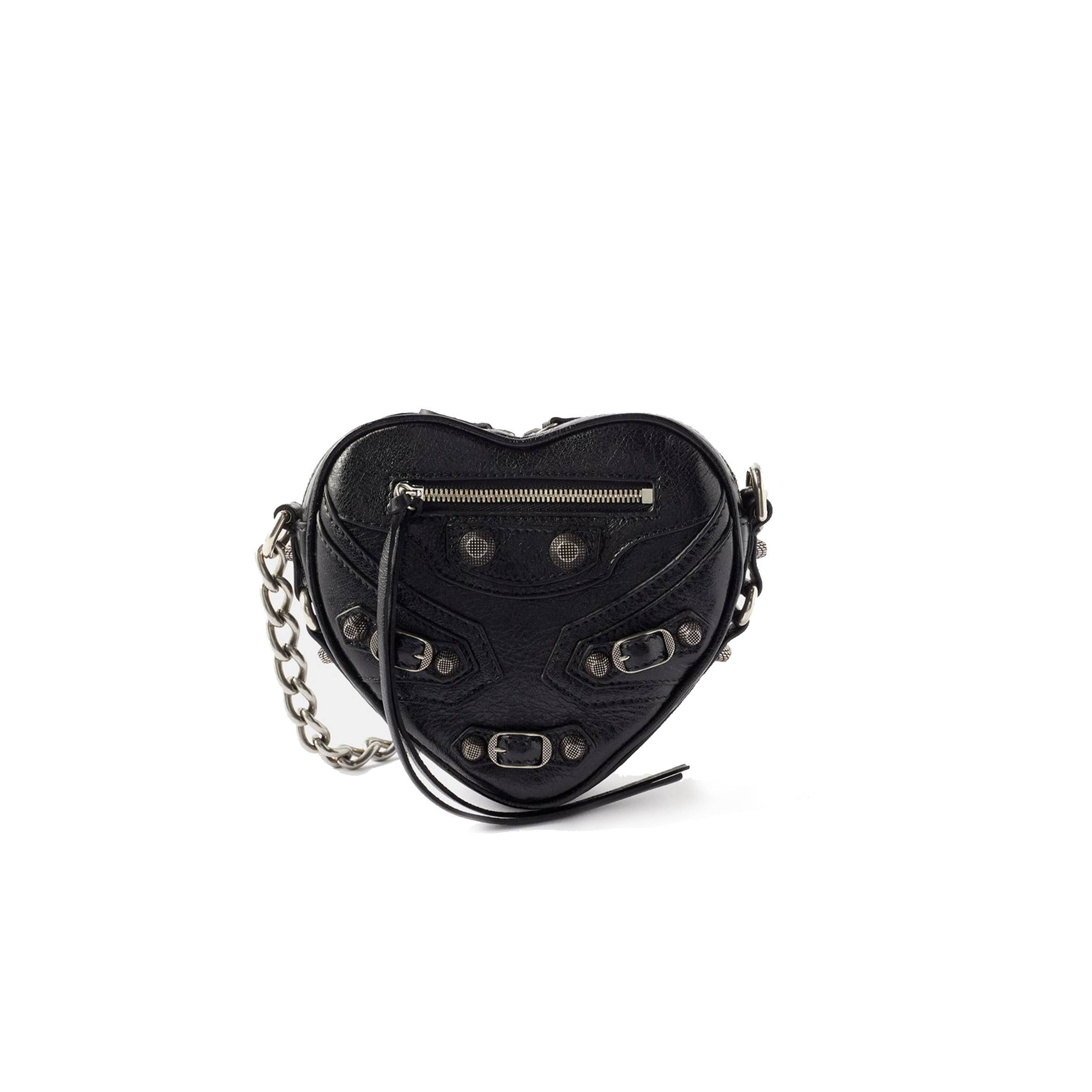Ba*len*cia*ga black le cagole mini leather cross-body bag matchesfashion us (15.2*13.9*5cm)