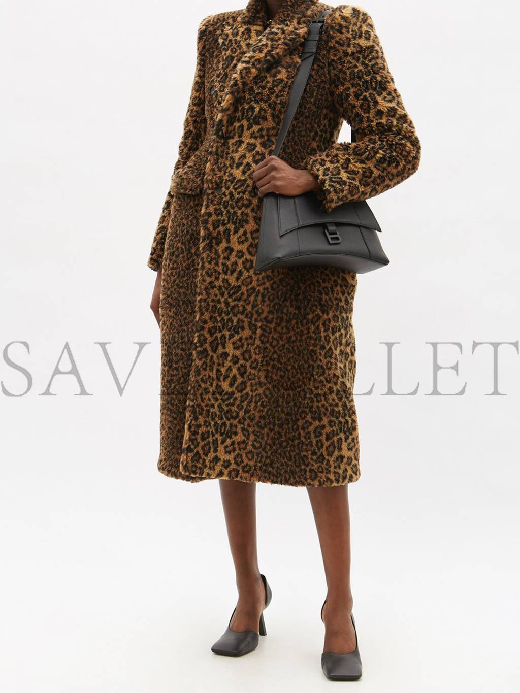 Ba*len*cia*ga black hourglass s leather bag matchesfashion us (29*17.8*10.5cm)