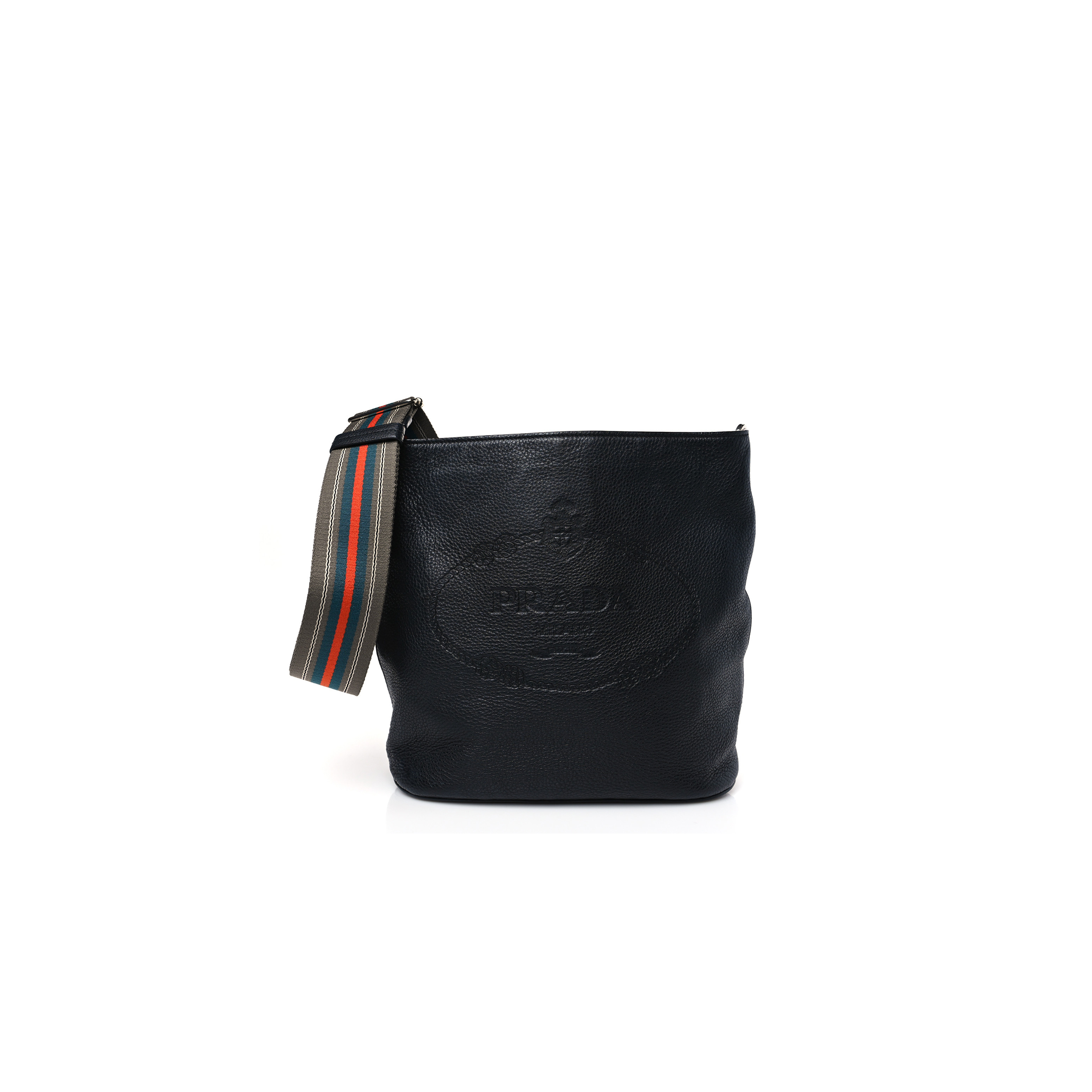 Pra*a vitello phenix logo hobo black (30*27*13cm)