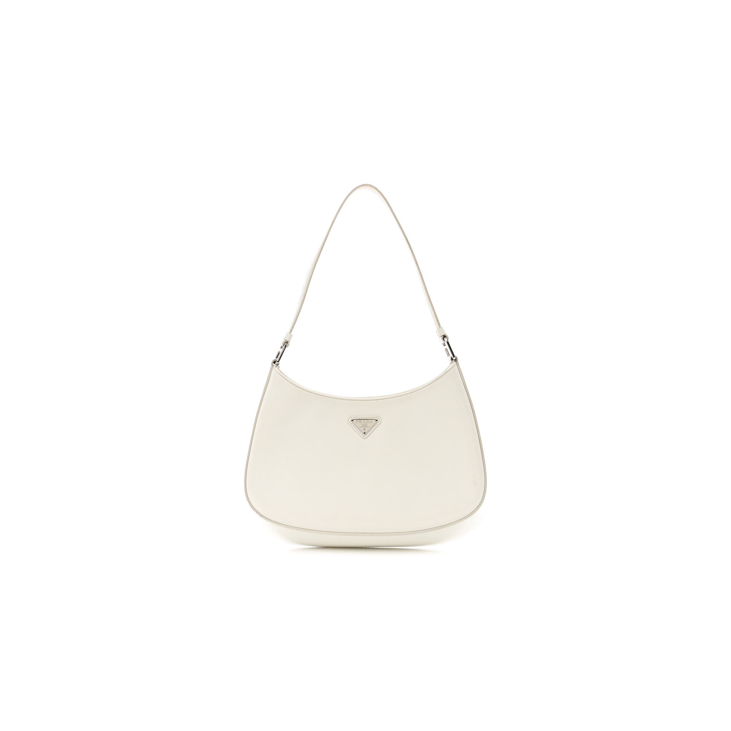 Pra*a spazzolato cleo shoulder bag white (27*18*5cm)