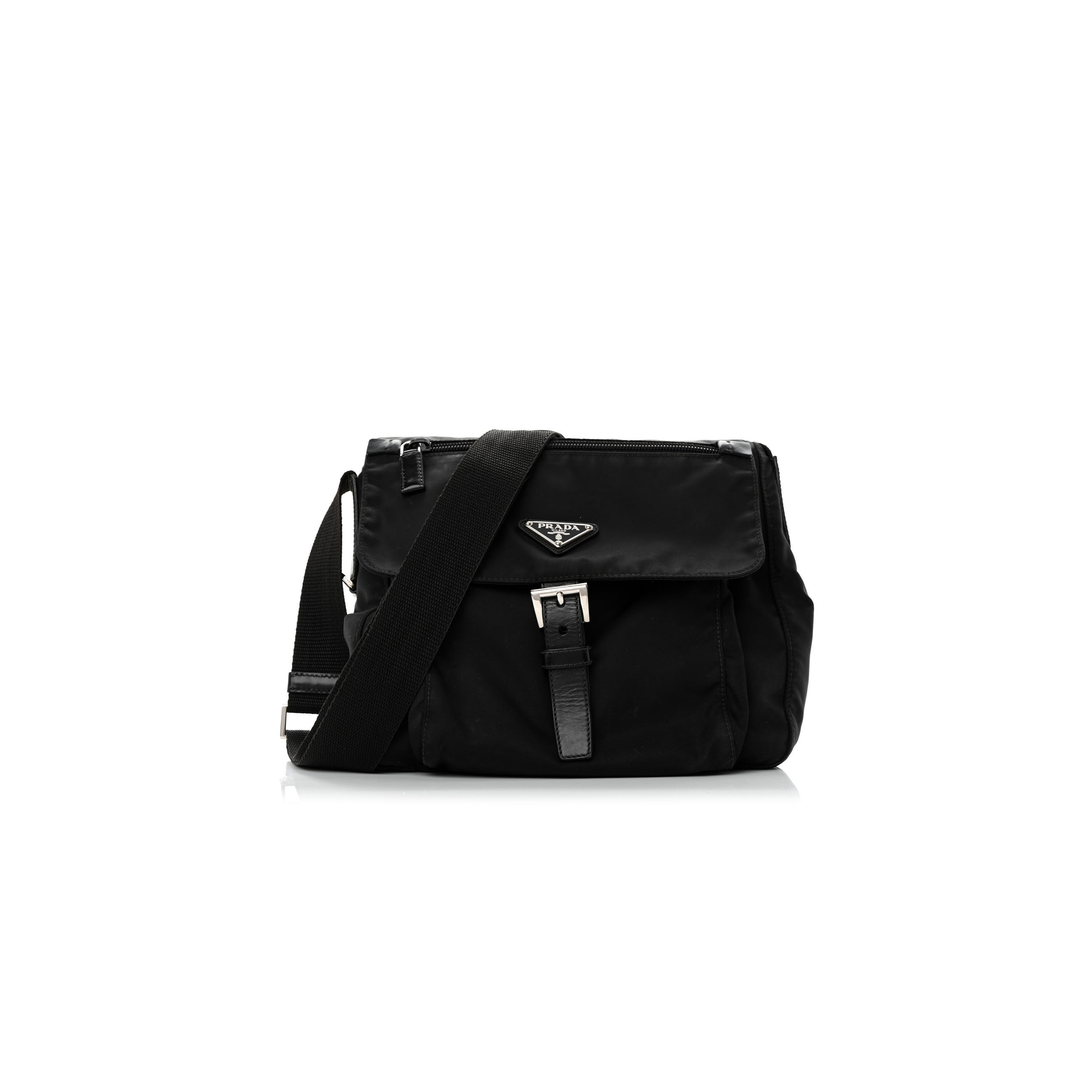 Pra*a nylon vela messenger black (23*22*10cm)