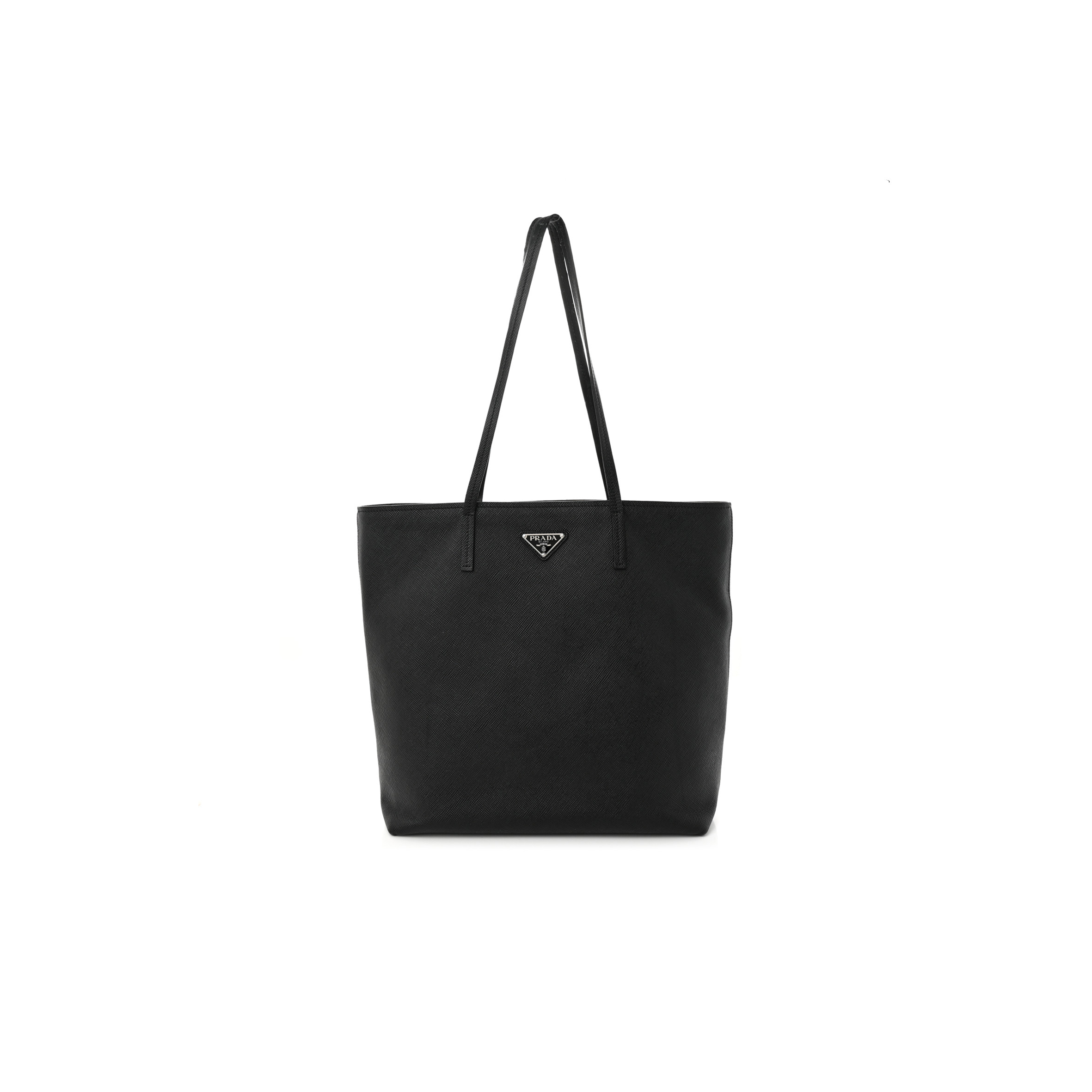 Pra*a saffiano cuir tote black (33*31*14cm)