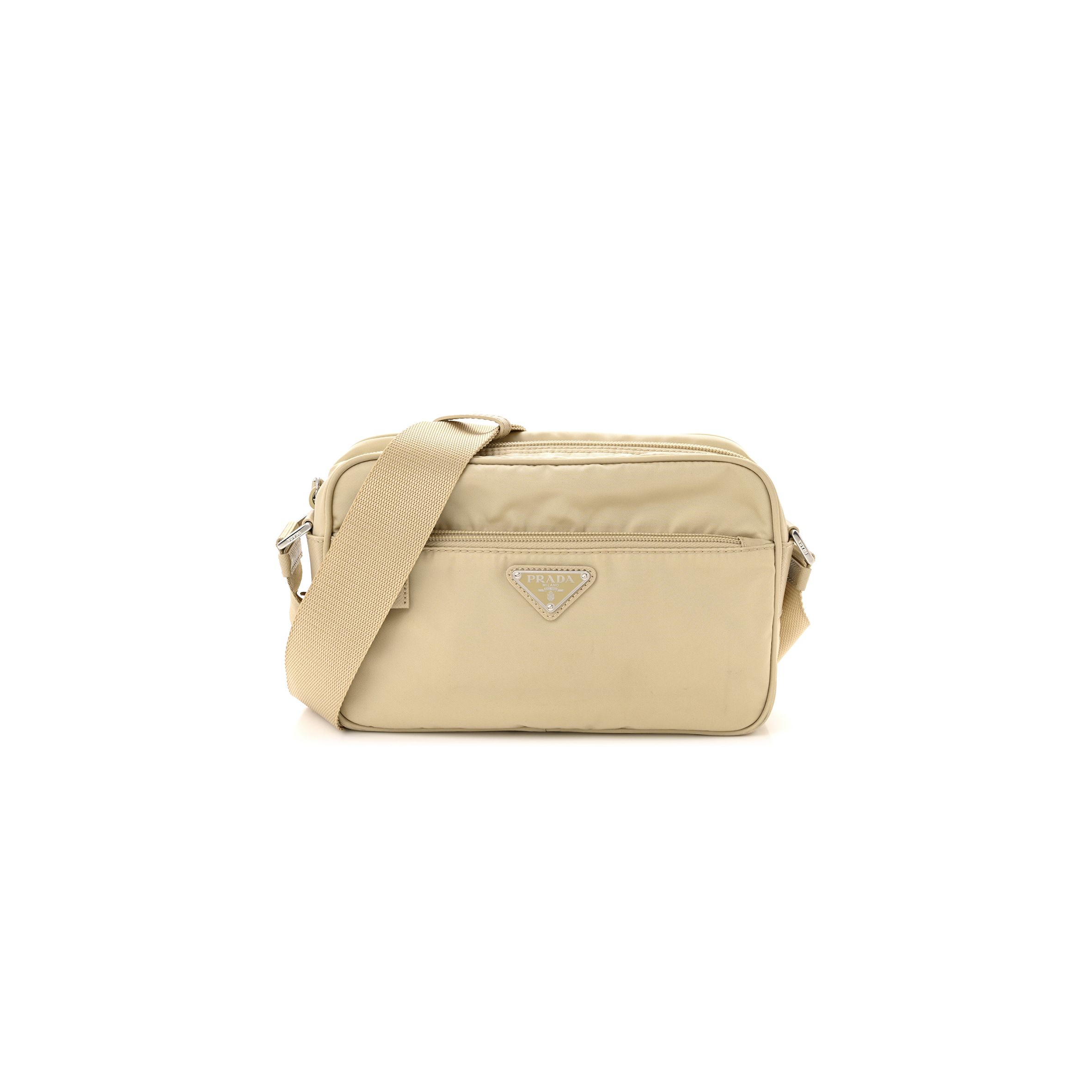 Pra*a nylon re-edition shoulder bag deserto (23*15*6cm)