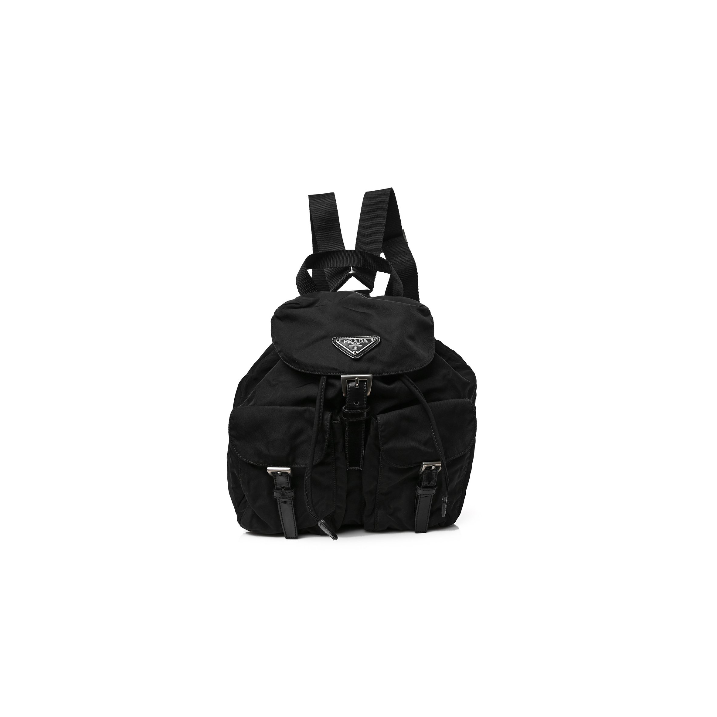Pra*a nylon vela medium backpack black (29*29*14cm)